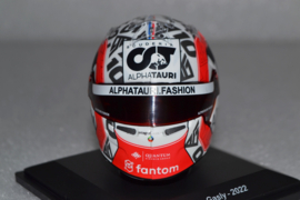Pierre Gasly Alpha Tauri Honda mini helmet 2022 season