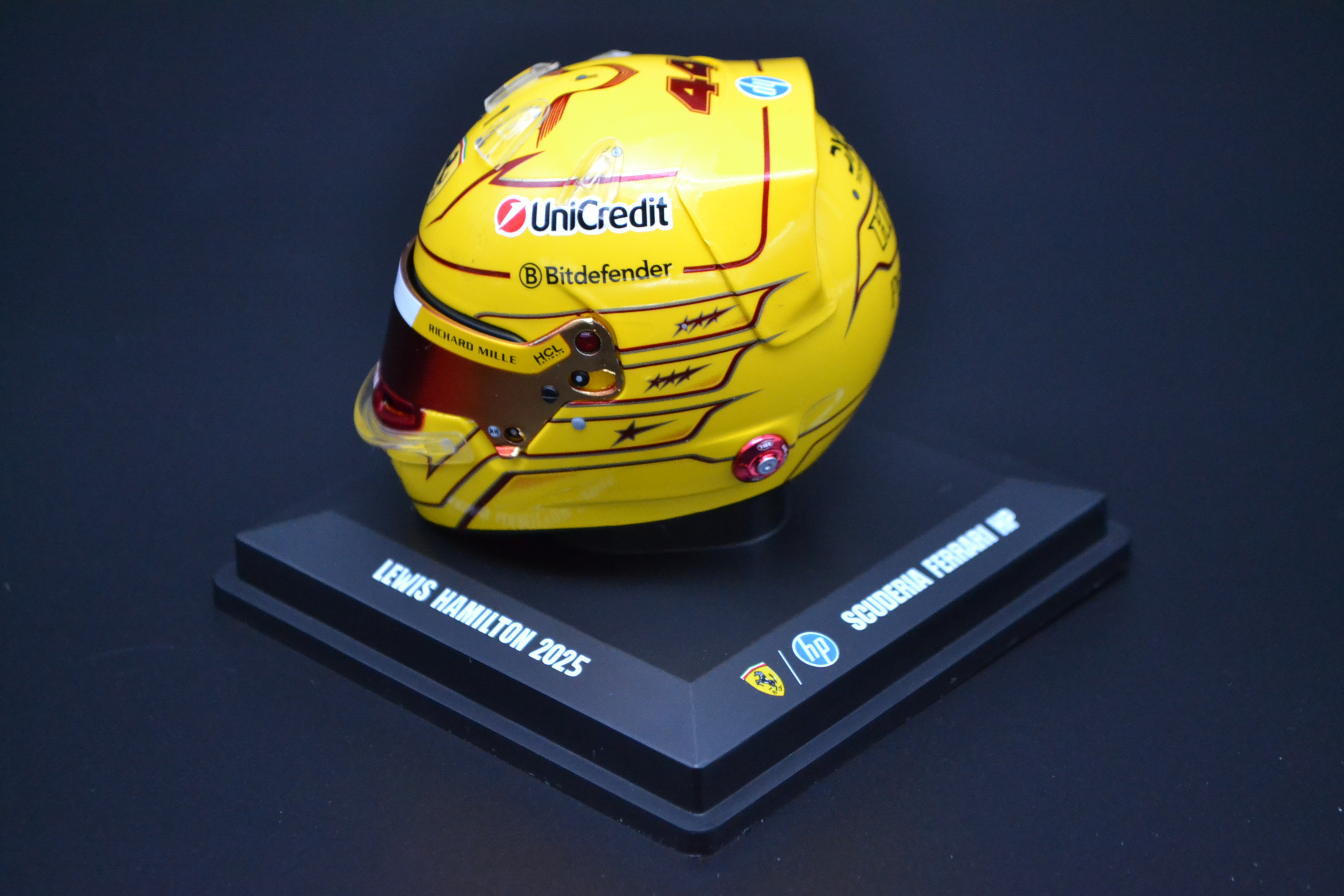 Lewis Hamilton Scuderia Ferrari HP mini helmet Fiorano test 2025 season