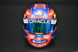 Sergio Perez Red Bull Racing Honda RBPT mini helmet Mexican Grand Prix 2024 season