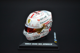 Charles Leclerc Scuderia Ferrari mini helmet Japanese Grand Prix 2025 season