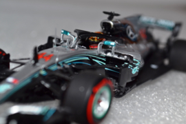 Lewis Hamilton Mercedes AMG Petronas MGP-W09 Race Car Abu Dhabi Grand Prix 2018 Season