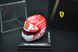 Charles Leclerc Scuderia Ferrari HP mini helmet Monaco Grand Prix 2024 season