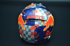 Sergio Perez Red Bull Racing Honda RBPT mini helmet British Grand Prix 2024 season