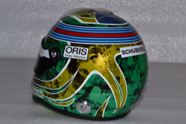 Felipe Massa Williams Mercedes helmet almost last race 2016 season