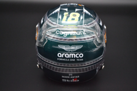 Lance Stroll Aston Martin Cognizant mini helmet 2024 season