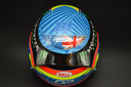 Oscar Piastri Mc Laren Mercedes mini helmet 2024 season