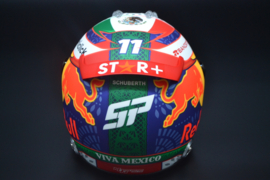 Sergio Perez Red Bull Honda mini helmet Mexican Grand Prix 2022 season
