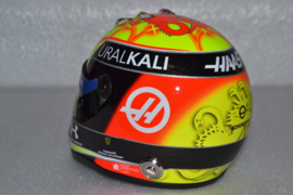 Mick Schumacher HAAS Ferrari mini helmet British Grand Prix 2021 season