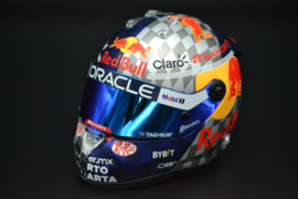 Sergio Perez Red Bull Racing Honda RBPT mini helmet British Grand Prix 2024 season