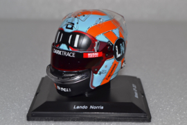 Lando Norris Mc Laren Mercedes mini helmet Monaco Grand Prix 2021 season