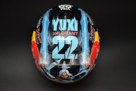 Yuki Tsunoda RB Visa F1 Team mini helmet Belgian Grand Prix 2024 season
