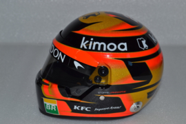 Stoffel Vandoorne Mc Laren Renault helmet 2018 season