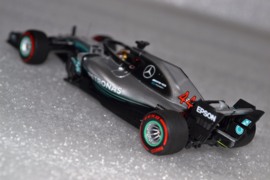 Lewis Hamilton Mercedes AMG Petronas MGP-W09 Race Car Abu Dhabi Grand Prix 2018 Season