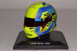 Lando Norris Mc Laren Mercedes mini helmet 2022 season