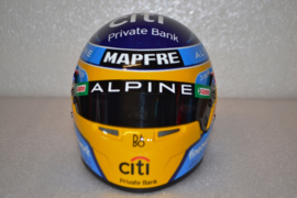 Fernando Alonso Alpine F1 Team helmet 2021 season