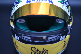 Gabriel Bortoleto Stake F1 Team Kick Sauber mini helmet 2025 season
