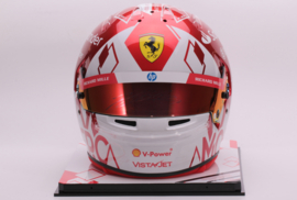 Charles Leclerc Scuderia Ferrari full size signed replica helmet Monaco Grand Prix 2024 season