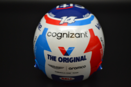 Fernando Alonso Aston Martin Cognizant mini helmet Monaco Grand Prix 2024 season