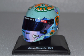 Daniël Ricciardo Mc Laren Mercedes mini helmet 2021 season