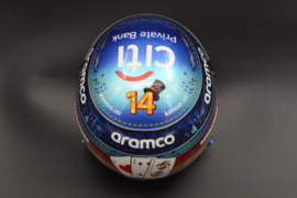 Fernando Alonso Aston Martin Cognizant F1 Team mini helmet Las Vegas Grand Prix 2023 season