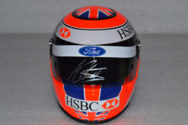 Johnny Herbert Stewart Ford helmet 1999 season signed