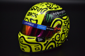 Lando Norris Mc Laren Mercedes mini helmet 2024 season