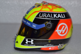 Mick Schumacher HAAS Ferrari mini helmet British Grand Prix 2021 season