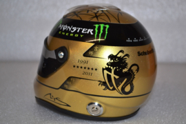Michael Schumacher Mercedes AMG Petronas helmet Belgian Grand Prix 2011 season