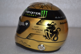 Michael Schumacher Mercedes AMG Petronas Helmet Spa Francorchamps 2011 season