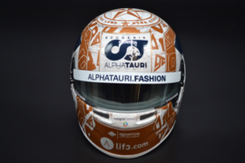 Pierre Gasly Apha Tauri Honda mini helmet USA Grand Prix 2022 season