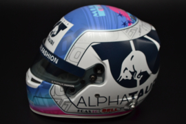 Pierre Gasly Alpha Tauri Honda mini helmet Miami Grand prix 2022 season