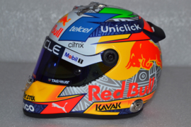 Sergio Perez Red Bull Honda helmet 2022 season