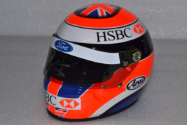 Johnny Herbert Stewart Ford helmet 1999 season signed