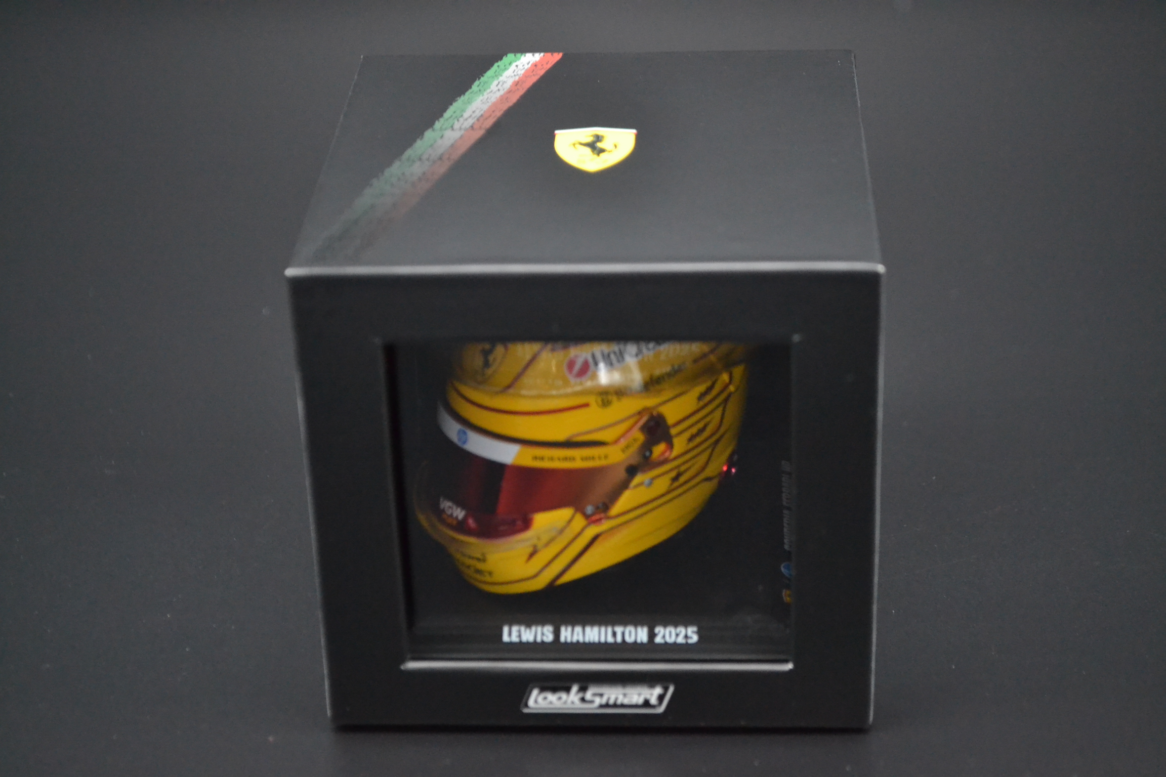 Lewis Hamilton Scuderia Ferrari HP mini helmet Fiorano test 2025 season