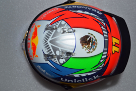 Sergio Perez Red Bull Honda helmet 2022 season