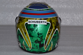 Felipe Massa Williams Mercedes helmet almost last race 2016 season