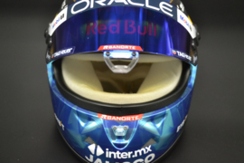 Sergio Perez Red Bull Honda mini helmet Monaco Grand Prix 2023 season