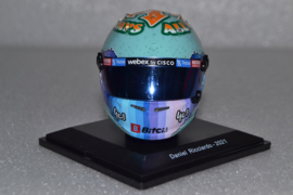 Daniël Ricciardo Mc Laren Mercedes mini helmet 2021 season