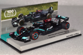 Lewis Hamilton Mercedes AMG Petronas MGP-W12 race car Spanish Grand Prix 2021 season