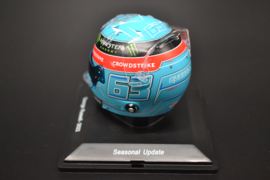 George Russel Mercedes AMG Petronas mini helmet second part of 2022 season