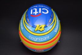 Fernando Alonso Aston Martin Cognizant F1 Team mini helmet 2024 season