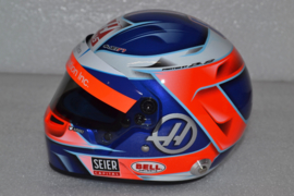 Romain Grosjean Haas F1 Team helmet 2018 season