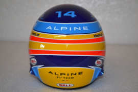 Fernando Alonso Alpine F1 Team helmet 2021 season