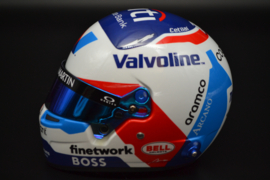 Fernando Alonso Aston Martin Cognizant mini helmet Monaco Grand Prix 2024 season
