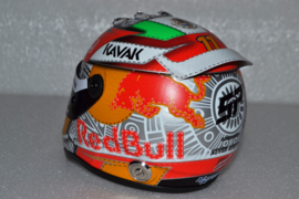 Sergio Perez Red Bull Honda mini helmet Austrian Grand Prix 2021 season