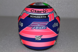 Sergio Perez Force India Mercedes helmet 2018 season