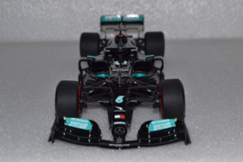 Lewis Hamilton Mercedes AMG Petronas MGP-W12 race car Spanish Grand Prix 2021 season