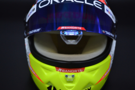 Sergio Perez Red Bull Honda mini helmet 2023 season