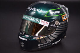 Lance Stroll Aston Martin Cognizant F1 Team mini helmet 2023 season