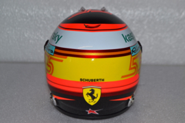 Carlos Sainz Scuderia Ferrari mini helmet 2021 season